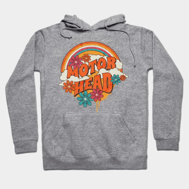 Retro Rainbow - Motorhead Hoodie by sansxart